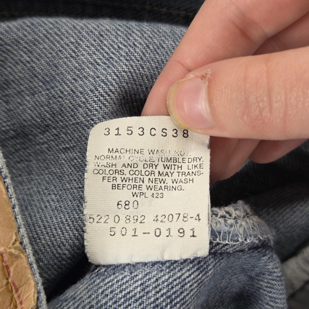 VTG Levis 501 Jeans Mens Blue Made In USA Fits 28x28 - Picture 16 of 16